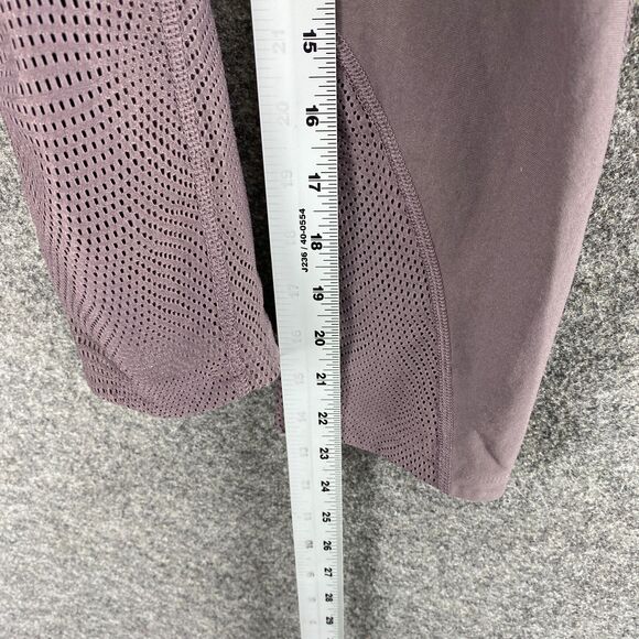 Under Armour Leggings Women M Medium Gray Fitted Mid Rise Pull On Capri Casual - Picture 5 of 8